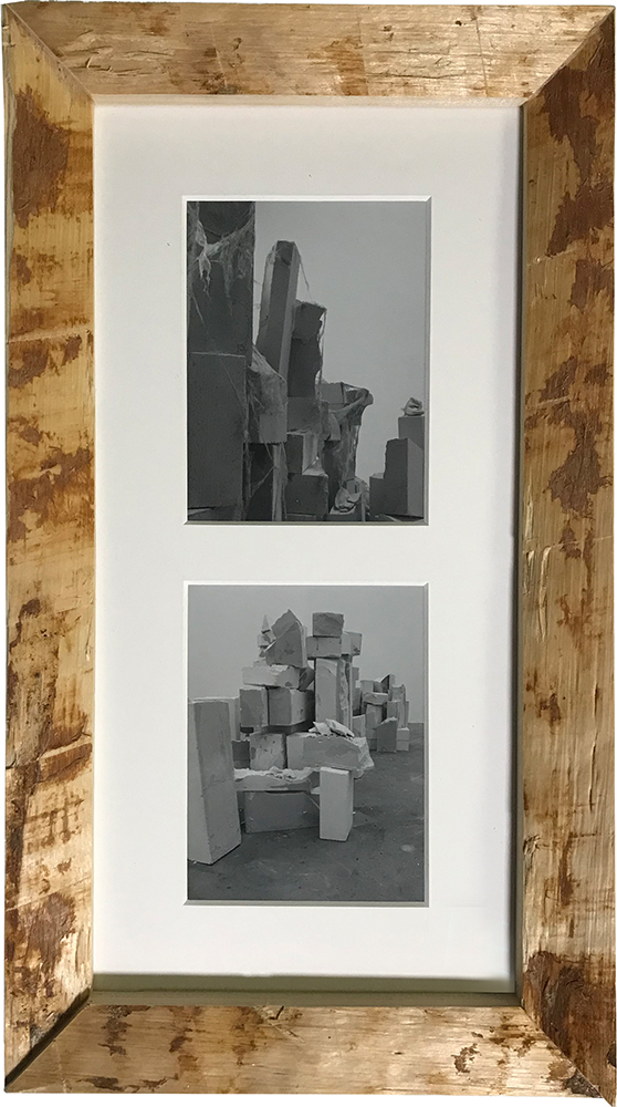Abbildung 3 - Mirjam Dorsch | Fotoserie „Stadt“, aus der Installationsreihe „2 Ton`Yton“, 2011 | Fotografie, Rindenholzrahmen | 49 x 23,5 cm Abbildung 3 - Mirjam Dorsch
